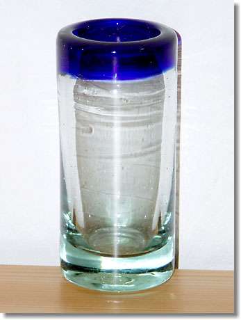 Tequila-Glser El Tequilero Azul - Artesania Mexicana - Mexikanische Handwerkskunst (#2032)